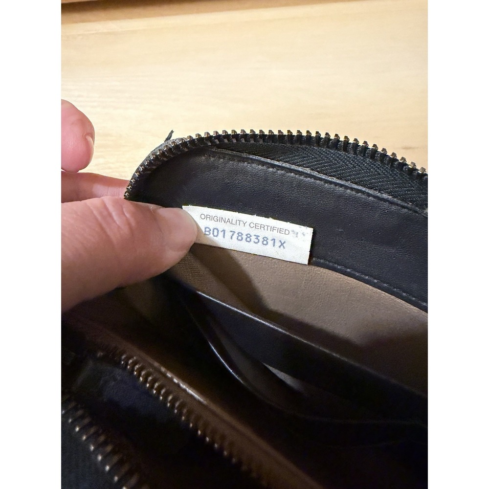BOTTEGA VENETA Intrecciato Zippy Long Wallet Black Leather Zip Soft Woven - Picture 11 of 11